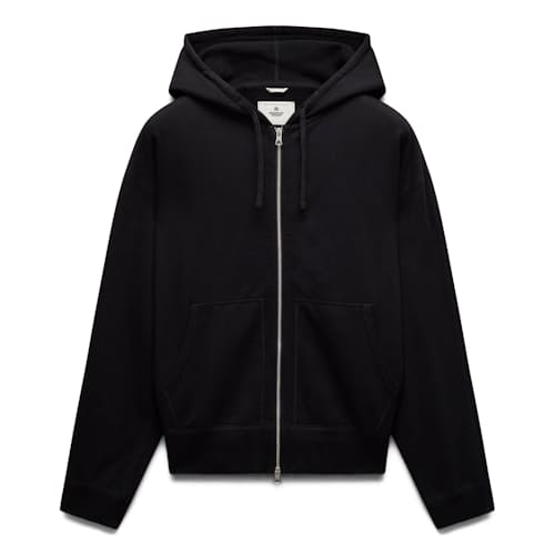 laydown image of Midweight Terry Relaxed Zip Hoodie
