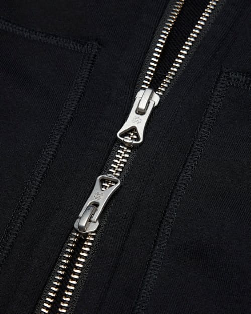 laydown detail image of Midweight Terry Relaxed Zip Hoodie
