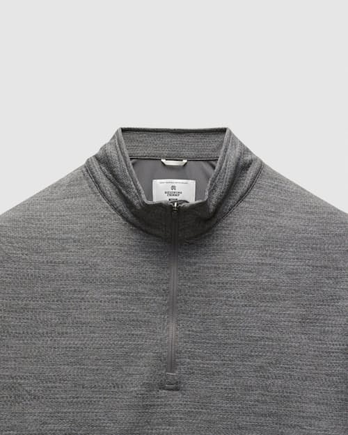 laydown detail image of Solotex Mesh Tiebreak Quarter Zip