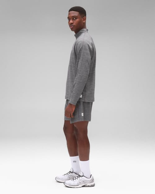 on model image of Solotex Mesh Tiebreak Quarter Zip