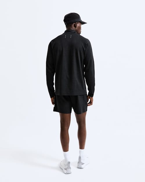 on model image of Solotex Mesh Tiebreak Quarter Zip
