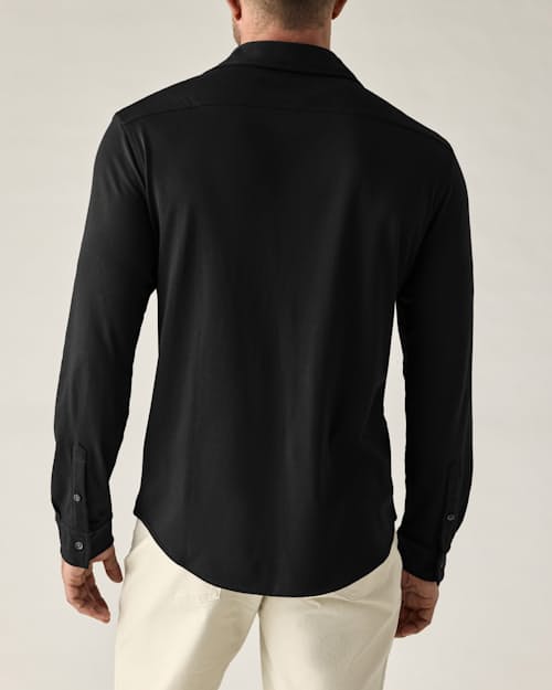 on model image of Aloeknit Long Sleeve Shirt