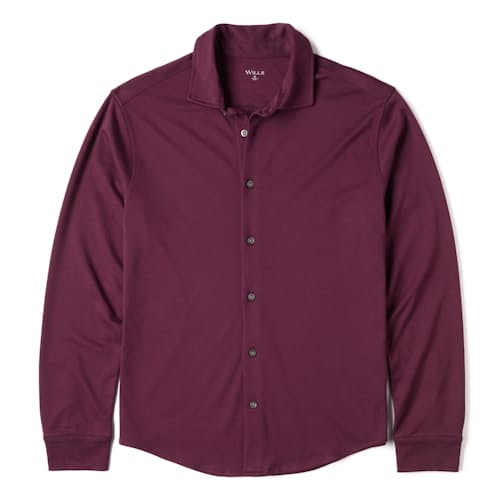 laydown image of Aloeknit Long Sleeve Shirt