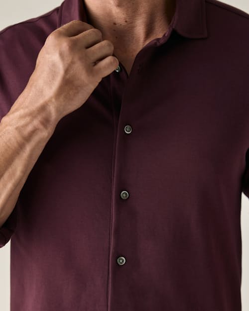 on model image of Aloeknit Long Sleeve Shirt