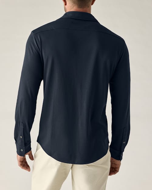 on model image of Aloeknit Long Sleeve Shirt