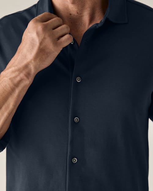 on model image of Aloeknit Long Sleeve Shirt