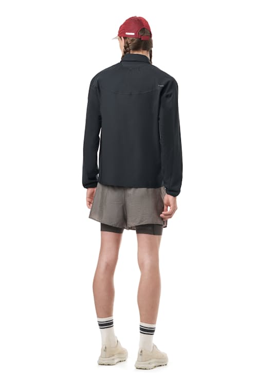 on model image of PeaceShell River Shirt