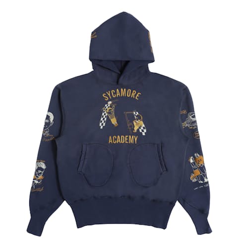laydown image of Varsity Hoodie