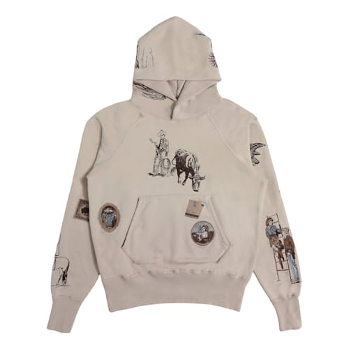 laydown image of Western Hoodie