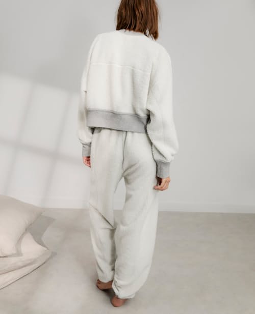 on model image of Women's Silksweats Reversible Seamed Jogger