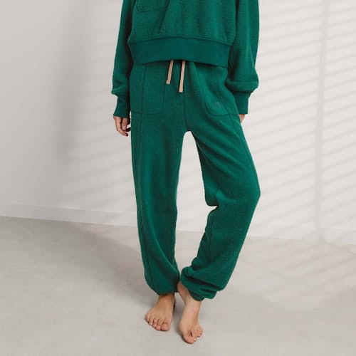 on model image of Women's Silksweats Reversible Seamed Jogger