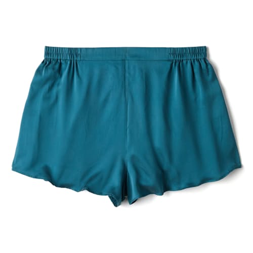 laydown image of Women's Washable Silk Tee Short Set