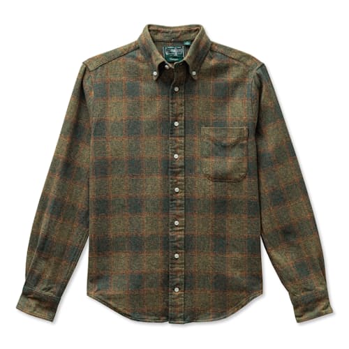laydown image of Brushed Cotton Tweed Shirt