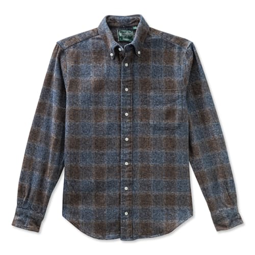 laydown image of Brushed Cotton Tweed Shirt