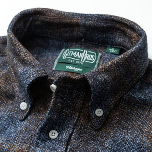 laydown detail image of Brushed Cotton Tweed Shirt