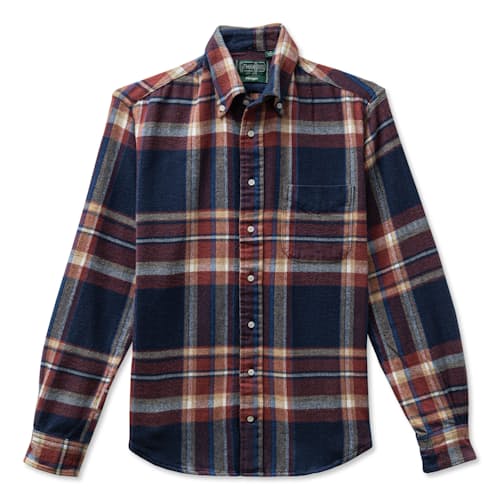 laydown image of Brushed Cotton Tweed Shirt
