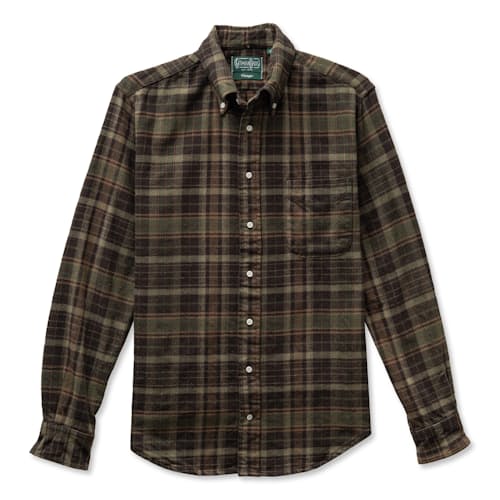 laydown image of Brushed Cotton Tweed Shirt