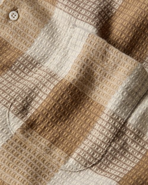 laydown detail image of Brushed Waffle Shirt