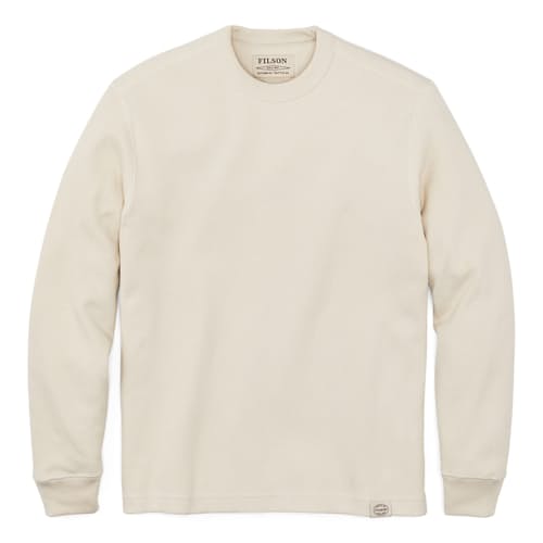 laydown image of Waffle Knit Thermal Crewneck