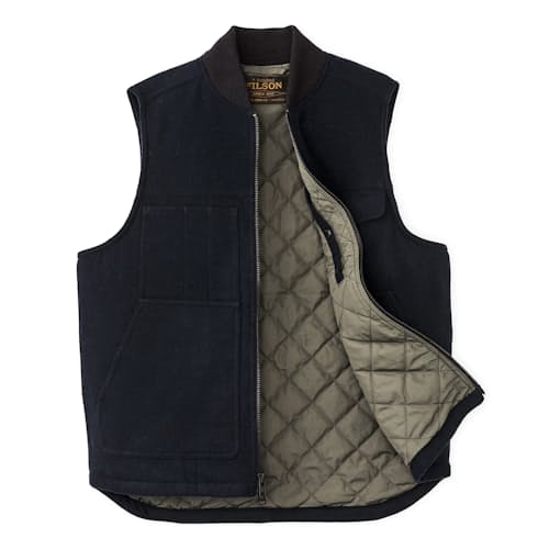 laydown image of Insulated Wool Work Vest