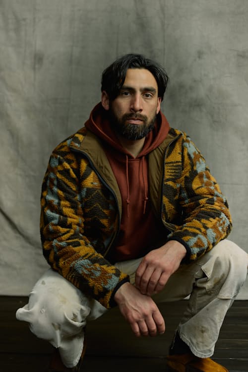 lifestyle image of Reversible Pile Fleece Jacket