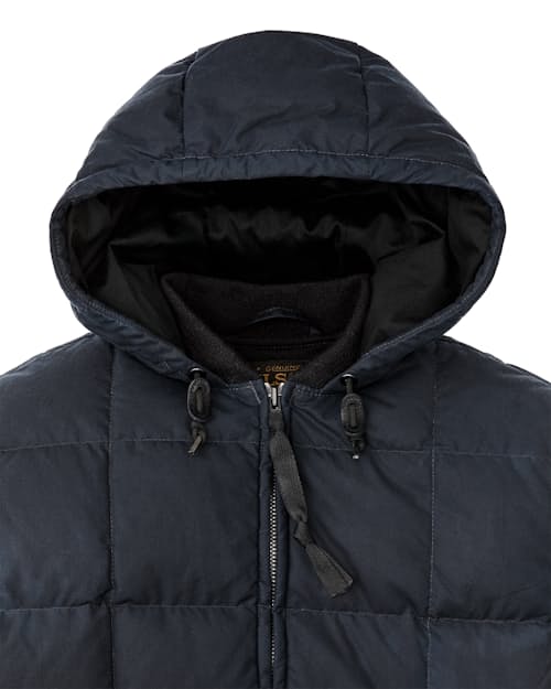 laydown detail image of Waxed Down Jacket
