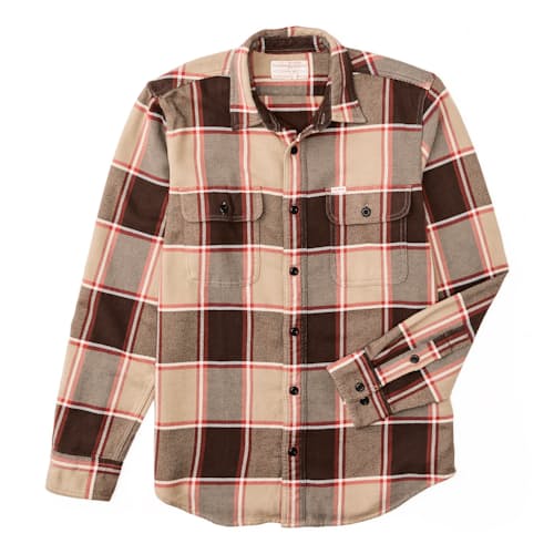 laydown image of Vintage Flannel Work Shirt