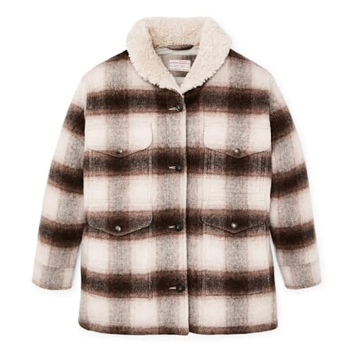laydown image of Women's Kodiak Shawl Collar Coat