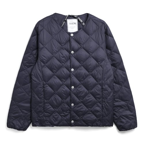 laydown image of City Crewneck Down Jacket