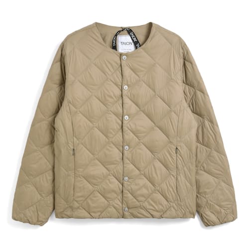 laydown image of City Crewneck Down Jacket
