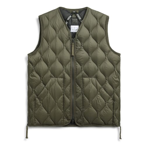 laydown image of Military Down Insulated Vest