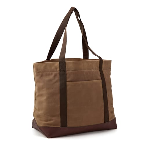laydown image of Waxed Canvas Tote