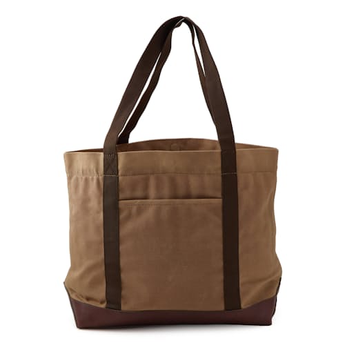 laydown image of Waxed Canvas Tote
