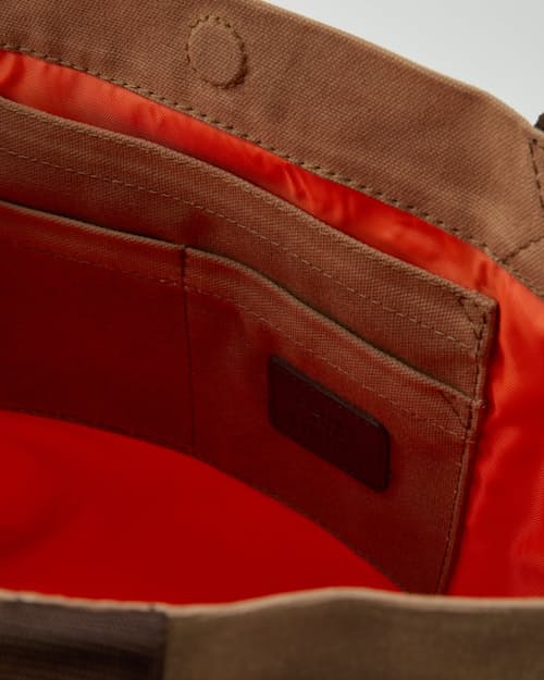 laydown detail image of Waxed Canvas Tote