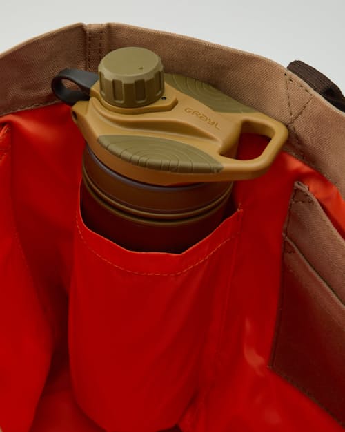 laydown detail image of Waxed Canvas Tote