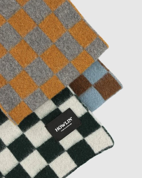 laydown detail image of Cosmic Checkerboard Scarf