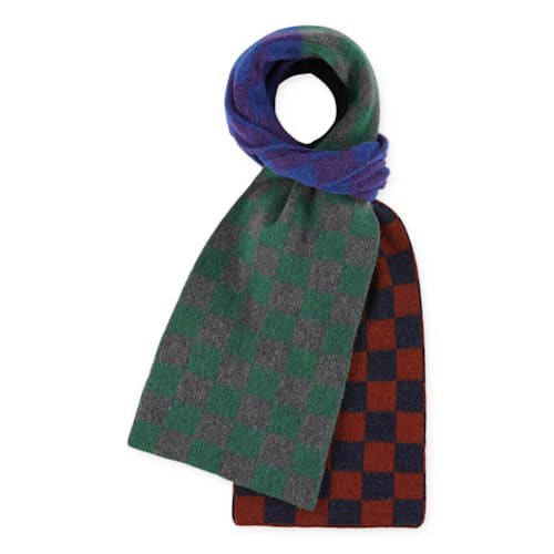 laydown image of Cosmic Checkerboard Scarf