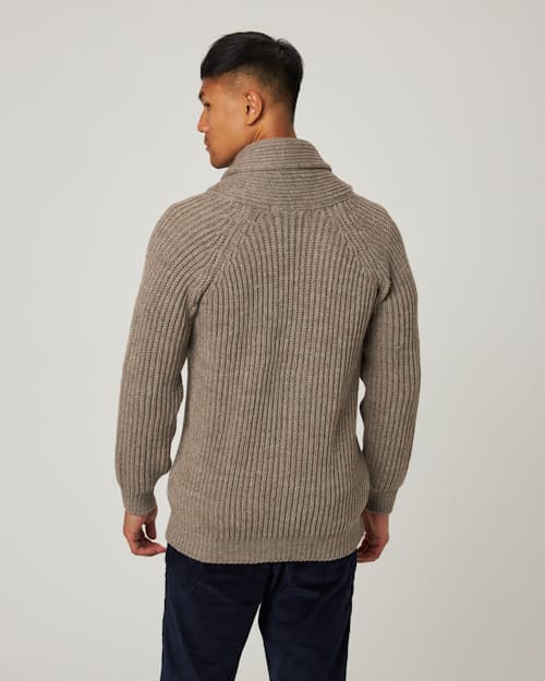 on model image of Wilkinson Cardigan