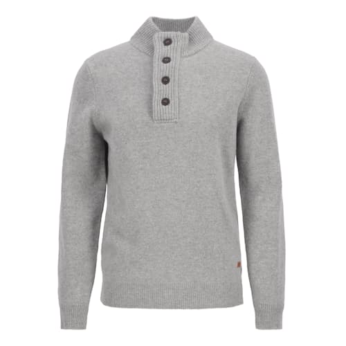 laydown image of Essential Patch Half Zip Sweater