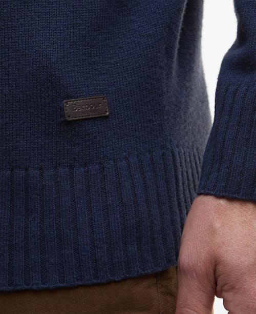 laydown detail image of Kelson Half Zip Knitted Jumper