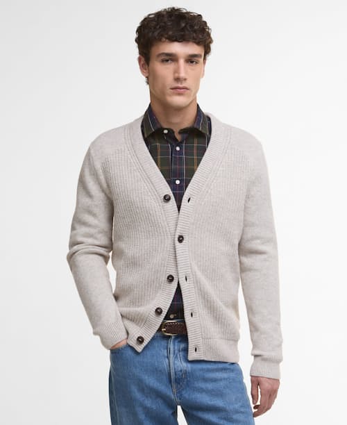 on model image of Mainland Knitted Cardigan