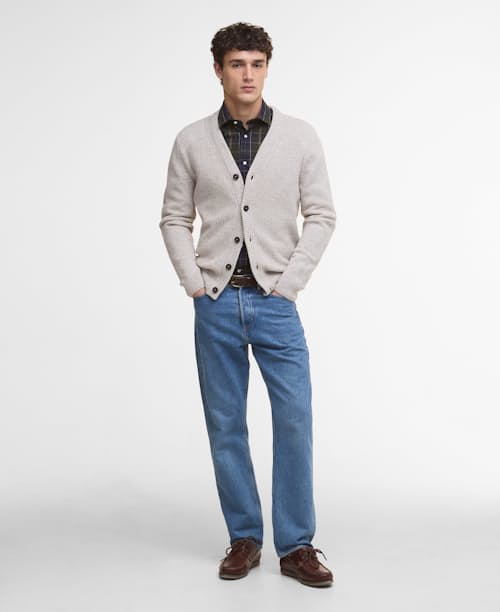 on model image of Mainland Knitted Cardigan
