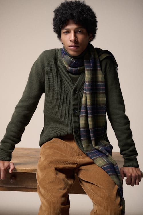 lifestyle image of Mainland Knitted Cardigan