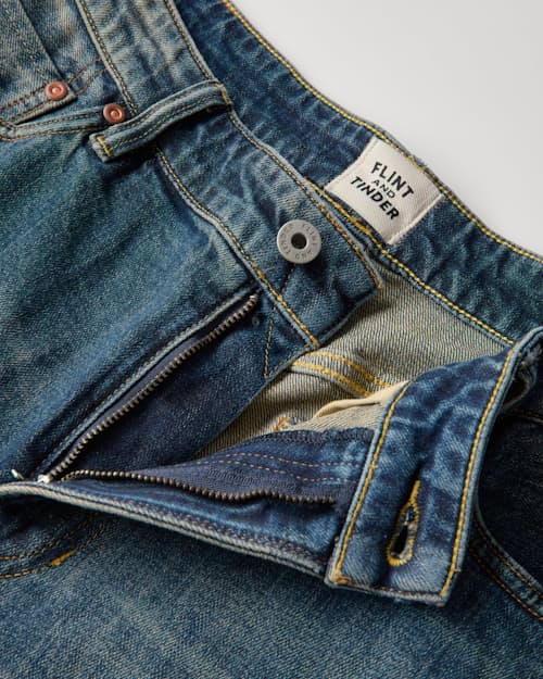 laydown detail image of Stretch Selvedge Denim - HB Athletic Tapered