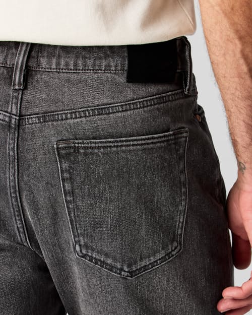 on model image of Stretch Selvedge Denim - HB Athletic Tapered