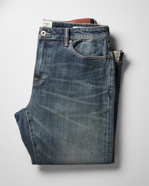 no crop image of Stretch Selvedge Denim - HB Straight
