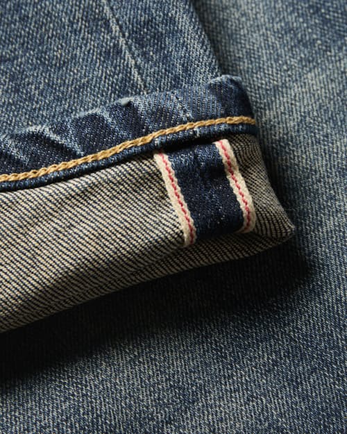 laydown detail image of Stretch Selvedge Denim - HB Straight