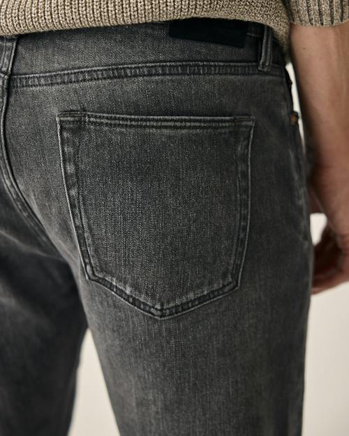 on model image of Stretch Selvedge Denim - HB Straight
