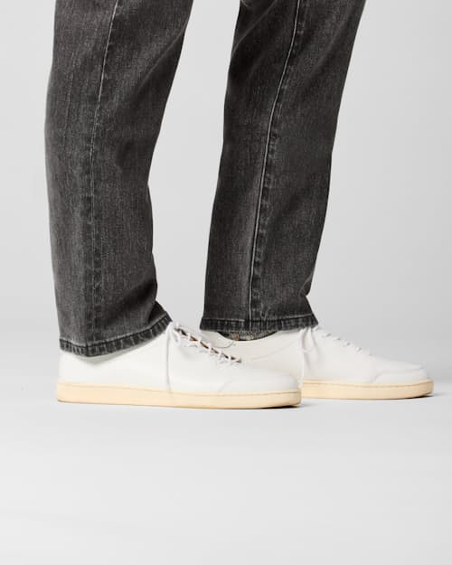 on model image of Stretch Selvedge Denim - HB Straight