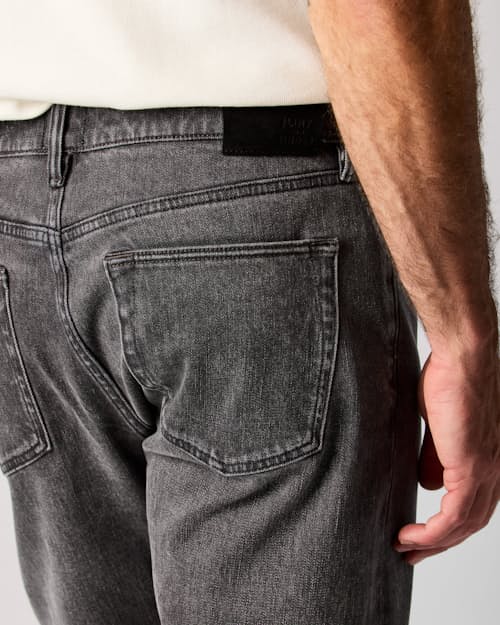 on model image of Stretch Selvedge Denim - HB Straight